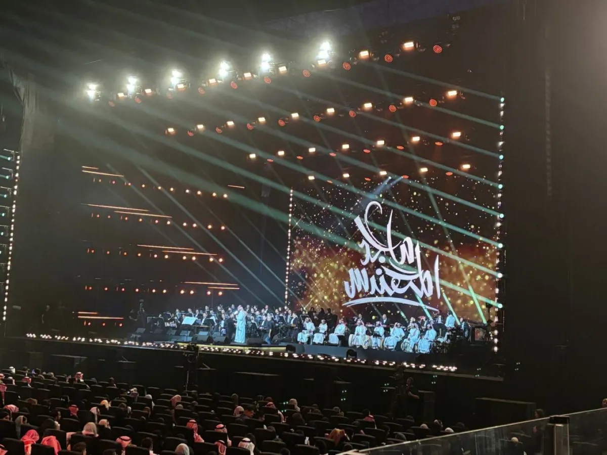 ماجد المهندس من على مسرح محمد عبده أرينا- الصورة خاصة بـ سيدتي