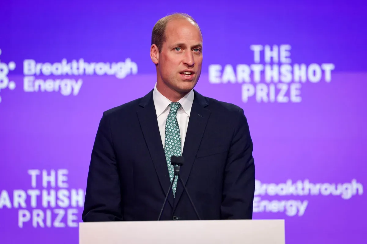 الأمير ويليام في قمة الطاقة المتقدمة في لندن (Prince William at the Breakthrough Energy Summit in London). مصدر الصورة: Chris Jackson / POOL / AFP