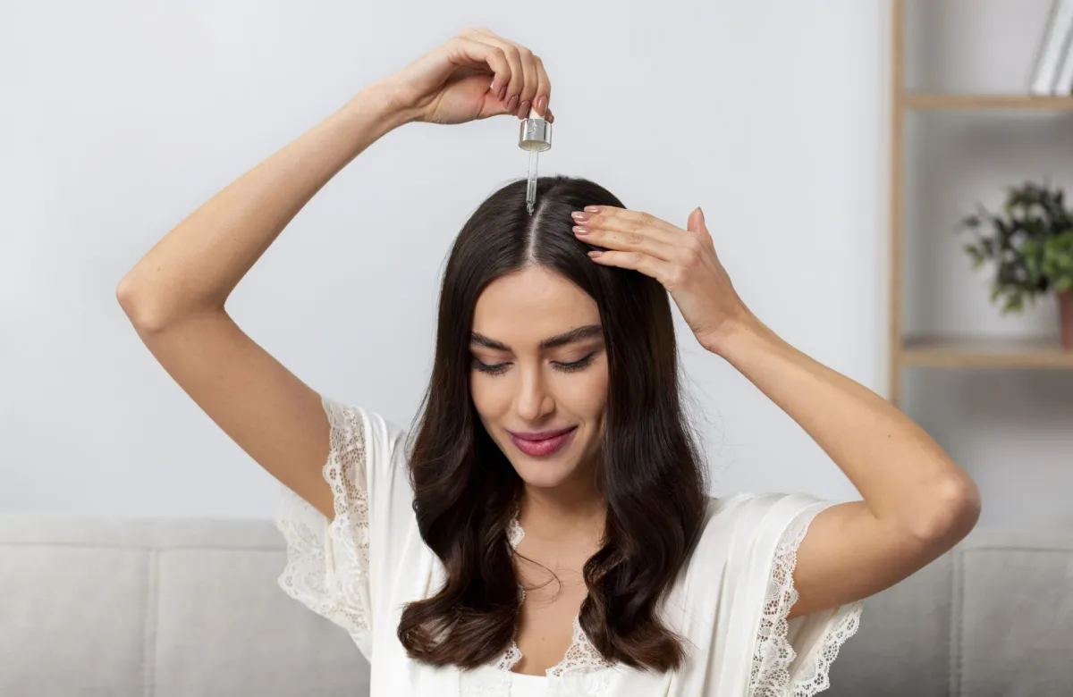 عصير البصل وزيت جوز الهند للشعر