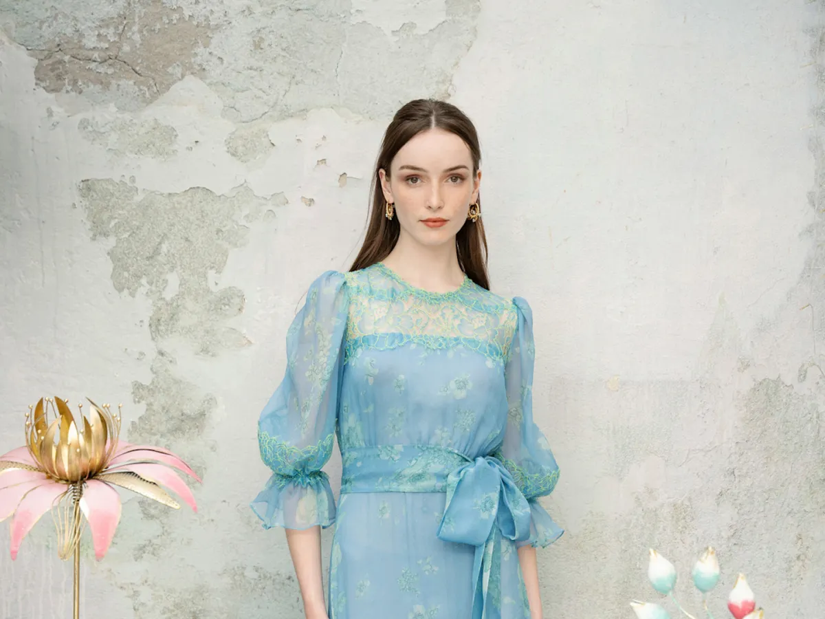 فستان من لويزا بيكاريا Luisa Beccaria - الصورة من Launchmetrics/Spotlight ©