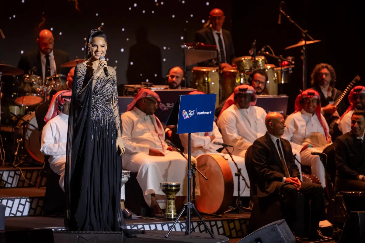 آمال ماهر من الحفل - الصورة من المركز الإعلامي لشركة بنش مارك