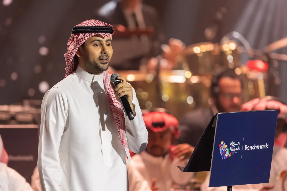 فؤاد عبد الواحد من الحفل - الصورة من المركز الإعلامي لشركة بنش مارك