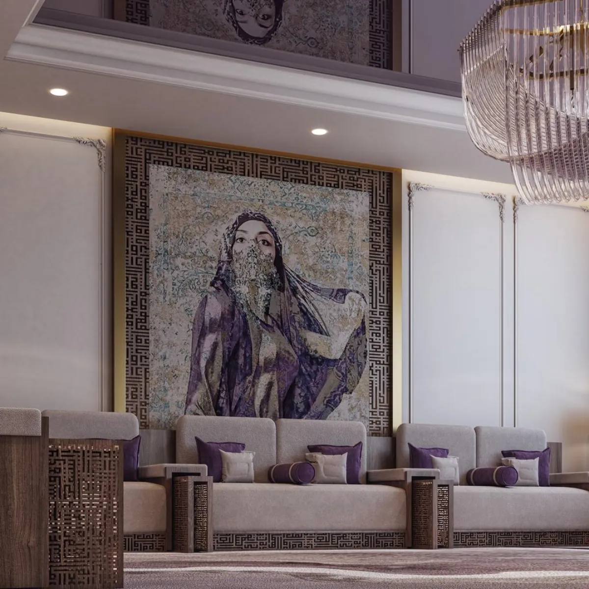 مجلس النساء مميز بديكوراته