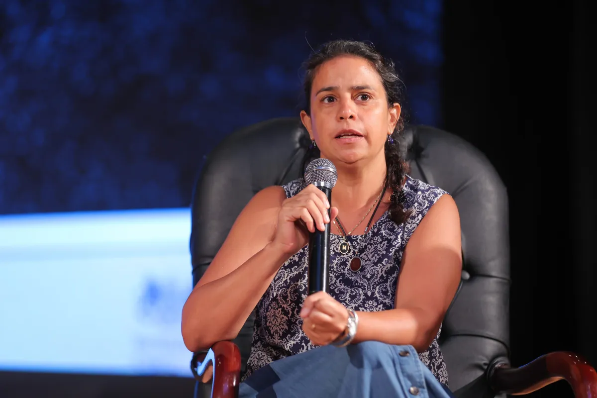 نادين خان - الصورة من المركز الإعلامي للملتقى