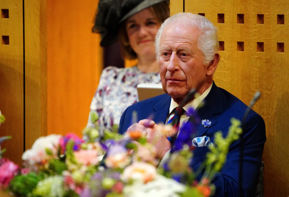 الملك تشارلز الثالث King Charles III  في البرلمان (مصدر الصورة: Ben Birchall / POOL / AFP)
