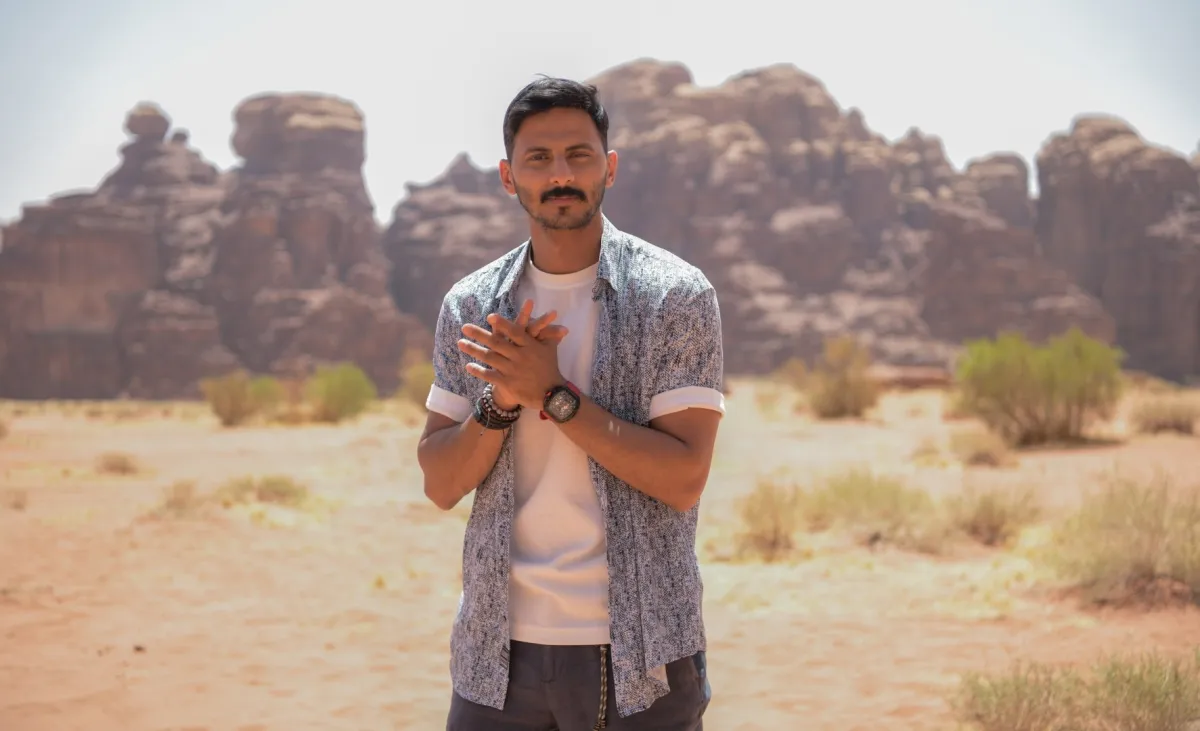 محمد الشهري في أرض  المليون الموسم الثاني- الصورة من المركز الاعلامي لـ ام بي سي