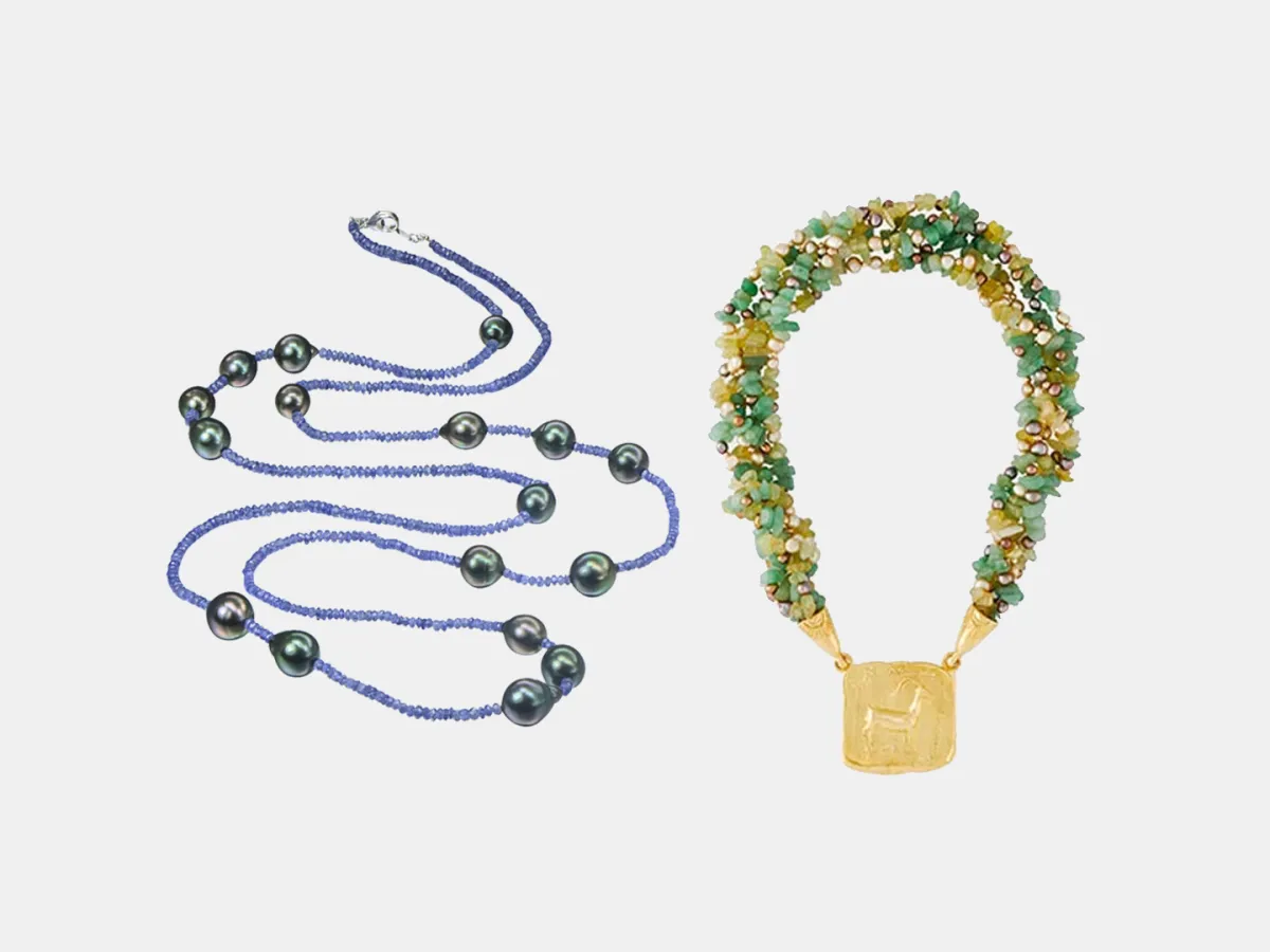 سلاسل خرز ملون