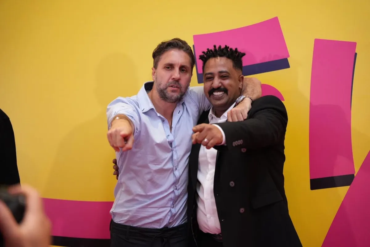 هشام ماجد وأوتاكا من العرض الخاص لفيلم X مراتي