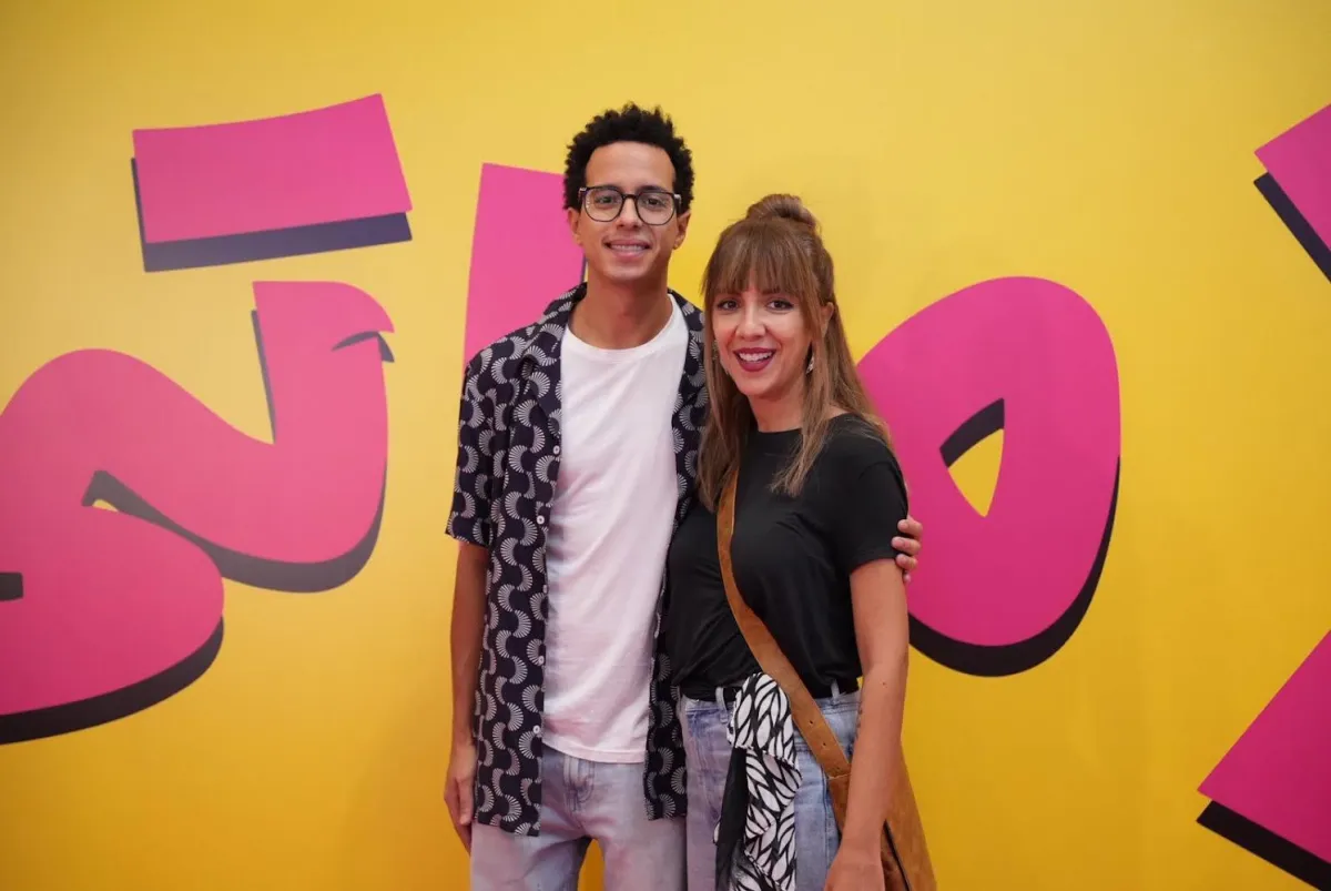 طه دسوقي وزوجته من العرض الخاص لفيلم X مراتى