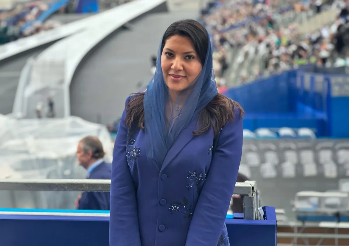 الأميرة ريما بنت بندر تحضر حفل افتتاح أولمبياد باريس - الصورة من حساب اللجنة الأولمبية والبارالمبية السعودية على منصة إكس