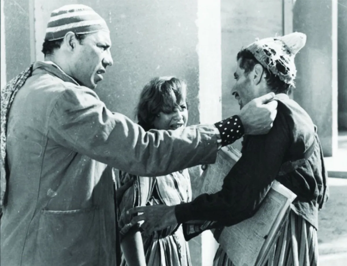 يوسف شاهين وفريد شوقي تتوسطهما هند رستم - صورة أرشيفية