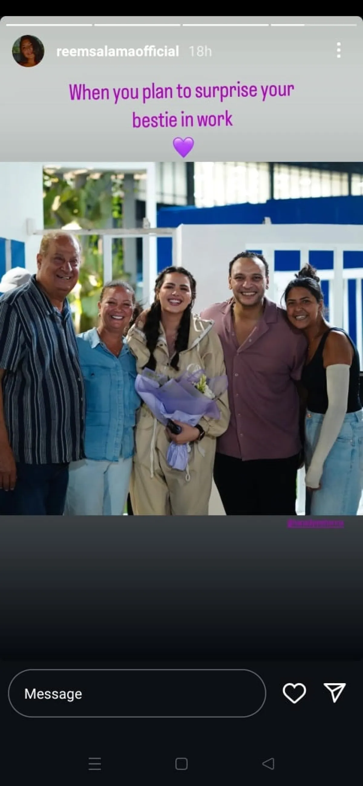 احتفال أحمد خالد صالح بيوم ميلاد زوجته هنادي مهنا