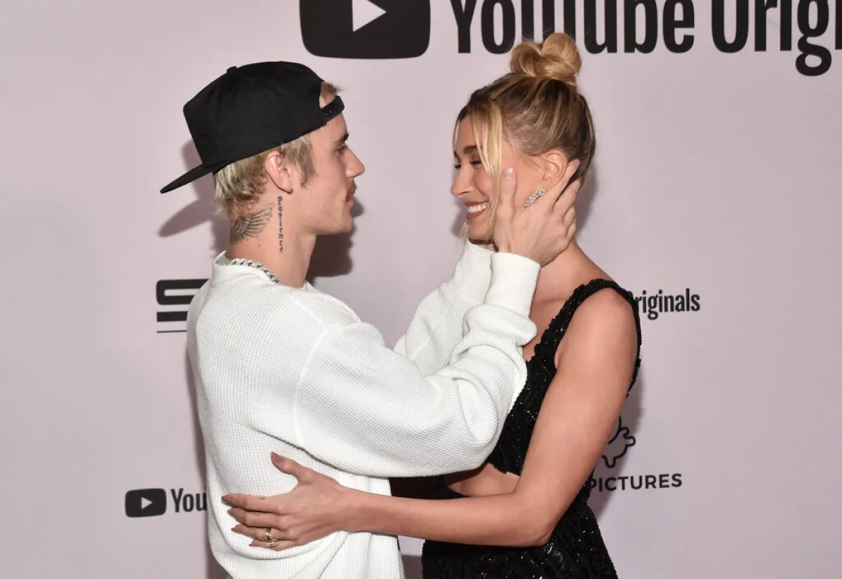جاستين وهايلي بيبر Justin Bieber and Hailey Bieber في كاليفورنيا (مصدر الصورة: Alberto E. Rodriguez/Getty Images/AFP)