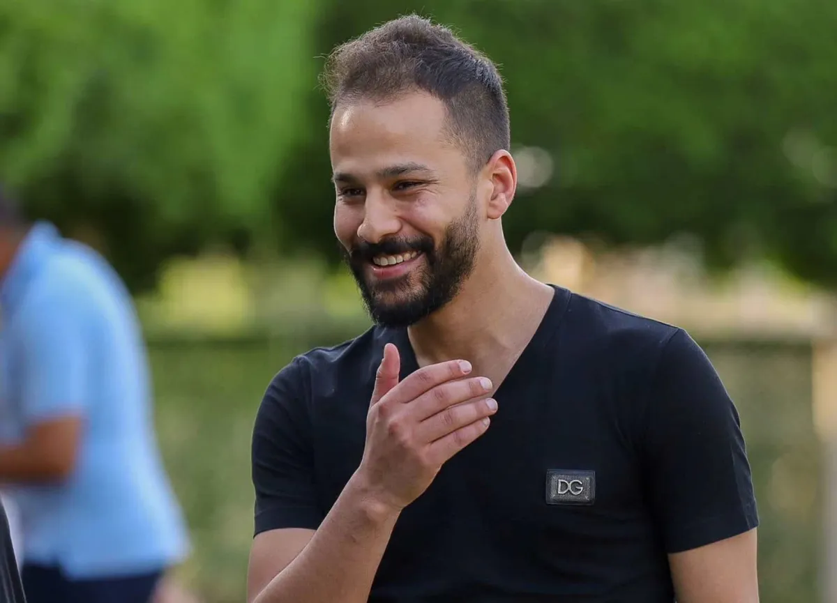 آخر ظهور للاعب أحمد رفعت- الصورة من المركز الإعلامي لنادي مودرن سبورت