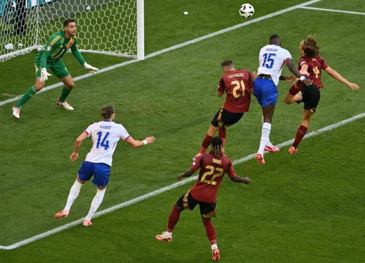 الحظ يحالف فرنسا وتتأهل لربع النهائي من يورو 2024 بسبب هدف بالخطأ في مرمى بلجيكا - الصورة من موقع يورو 2024
