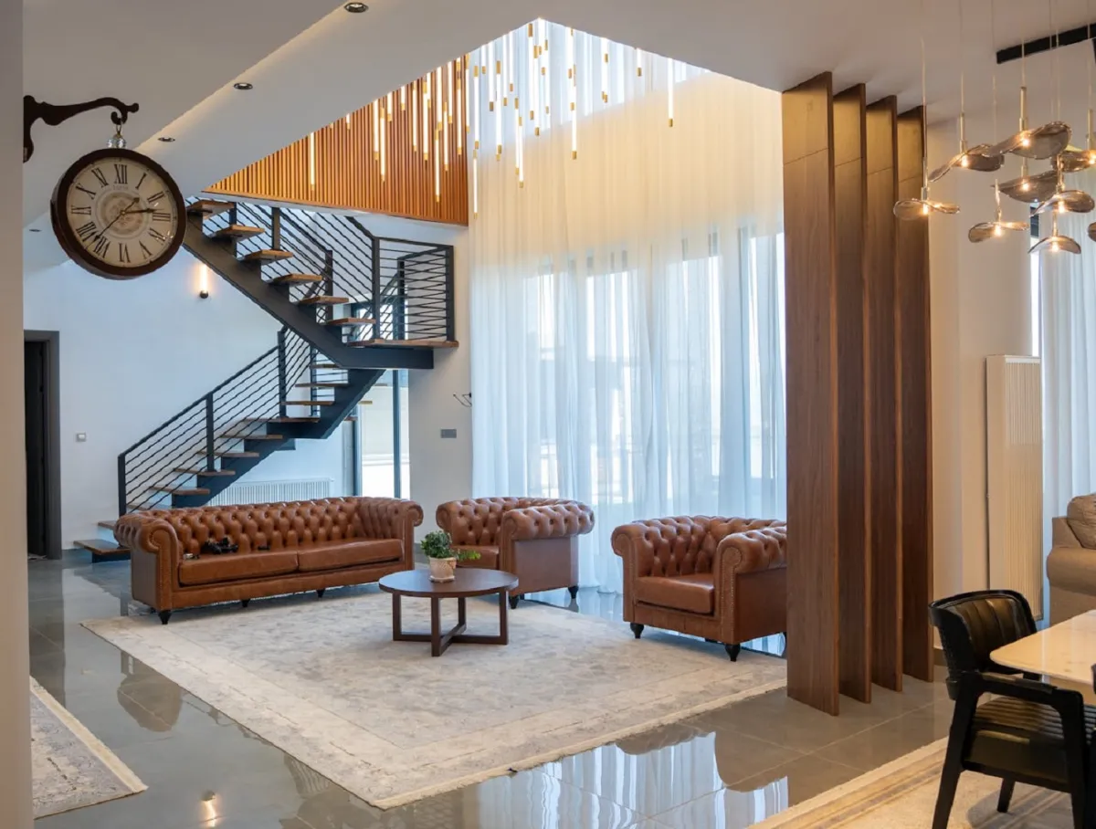 غرفة استقبال منزلية 