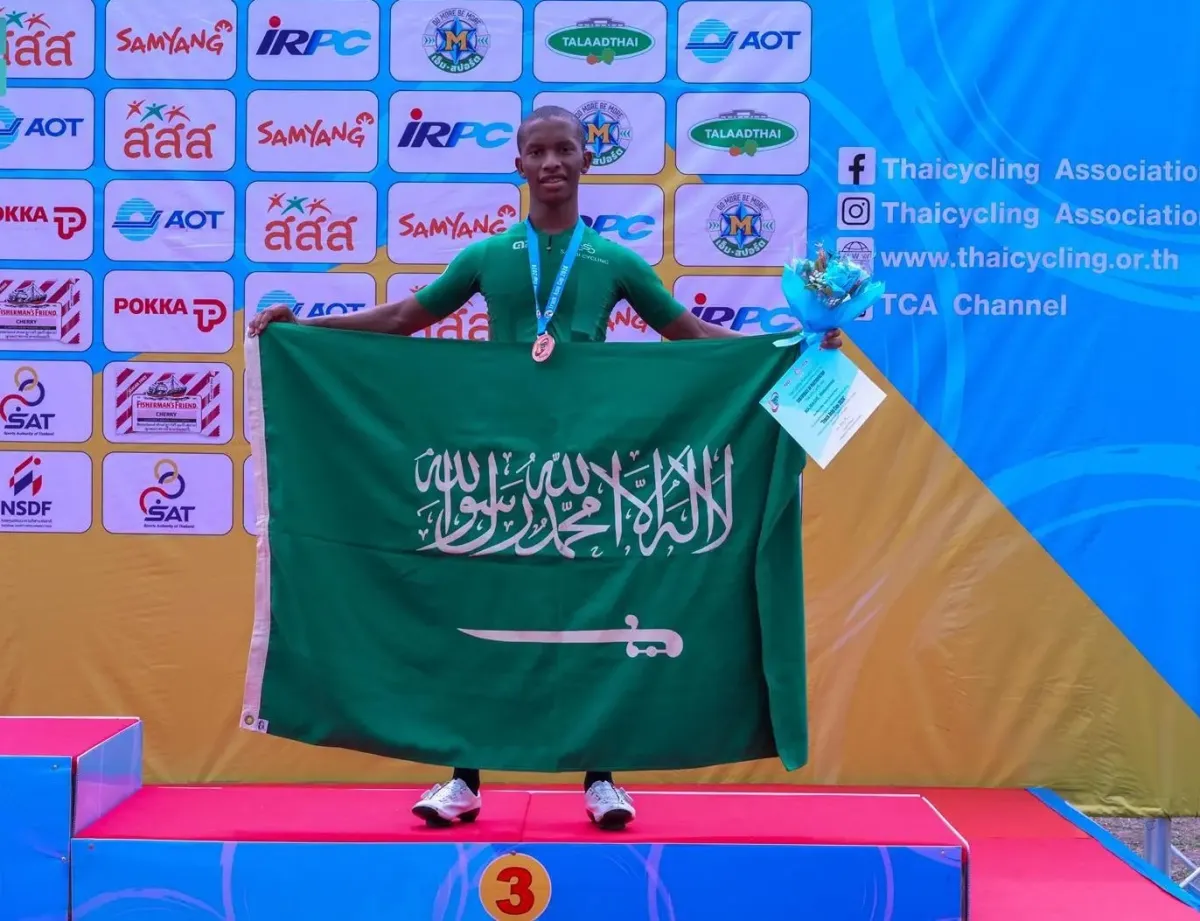  المنتخب السعودي للدراجات يشارك في كأس آسيا للمضمار 2024 - الصورة من واس