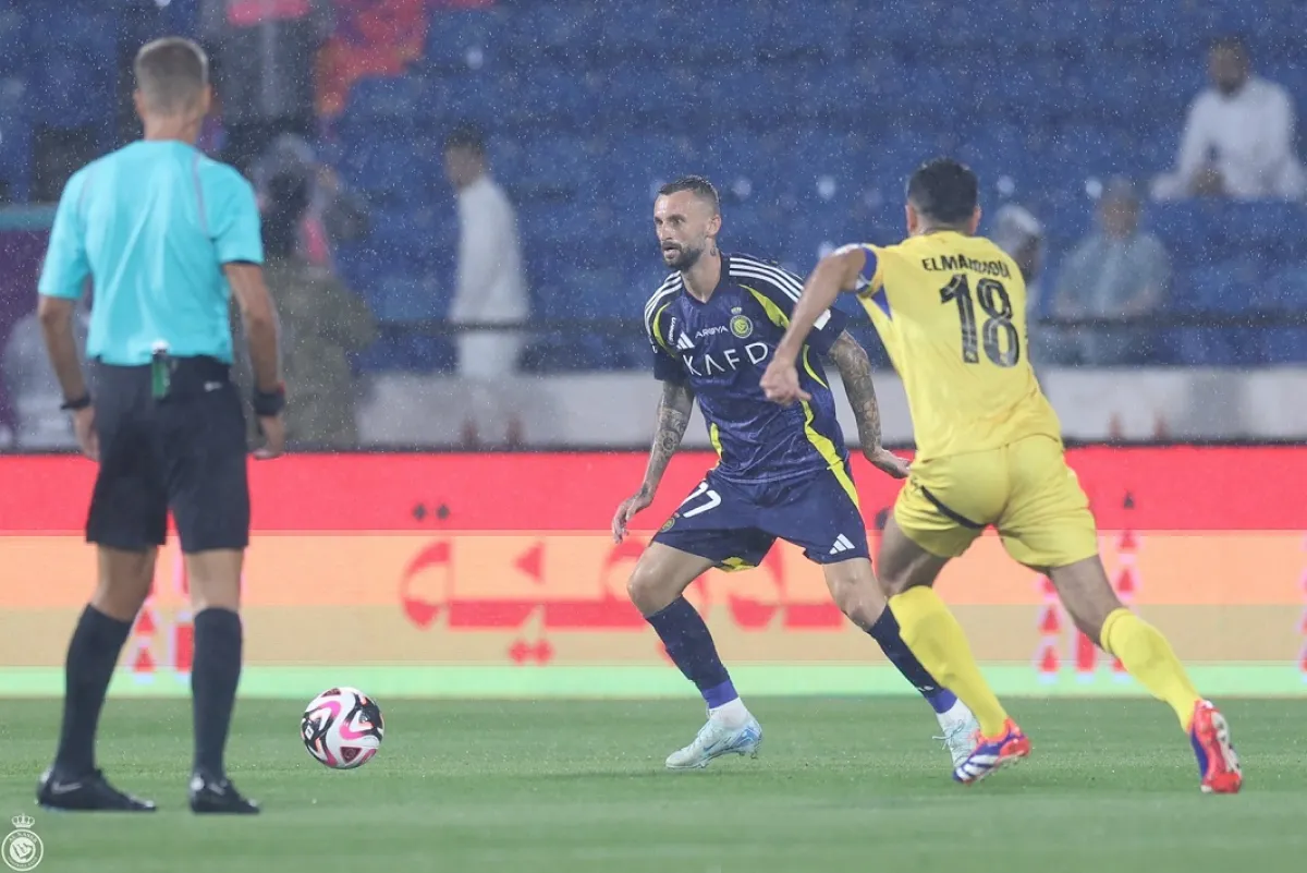 نجم النصر السعودي مارسيلو بروزوفيتش يعتزل اللعب دوليا - الصورة من حساب نادي النصر على إكس