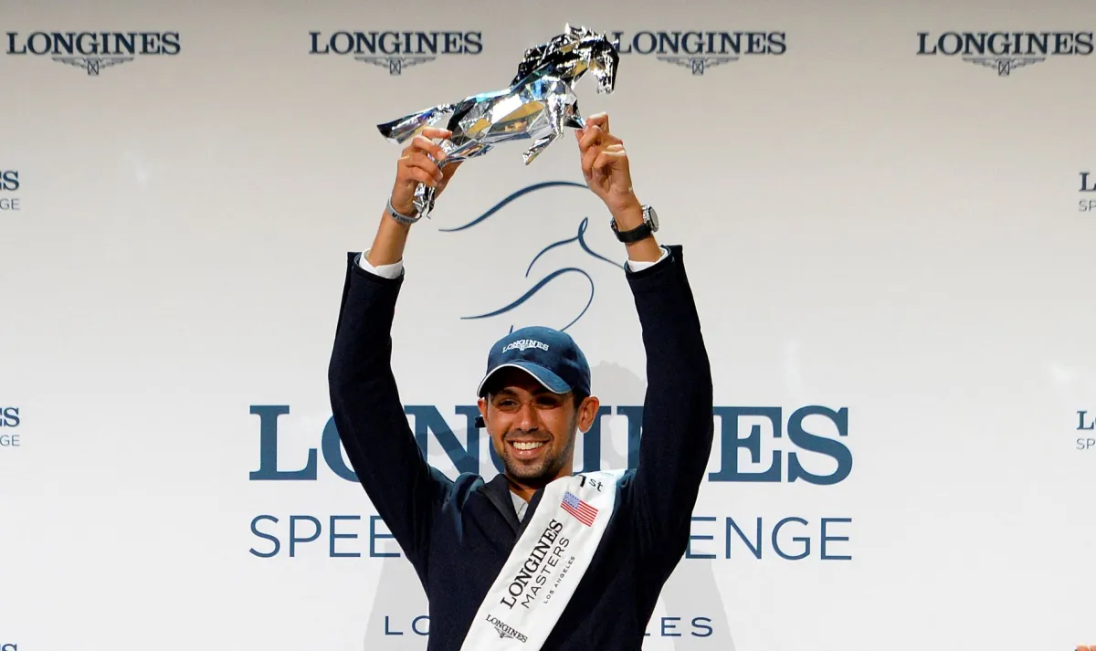 نائل نصار في مركز مؤتمرات لونغ بيتش في لونغ بيتش، كاليفورنيا (Nayel Nassar at the Long Beach Convention Center in Long Beach, California). مصدر الصورة: Robert Laberge/Getty Images/AFP