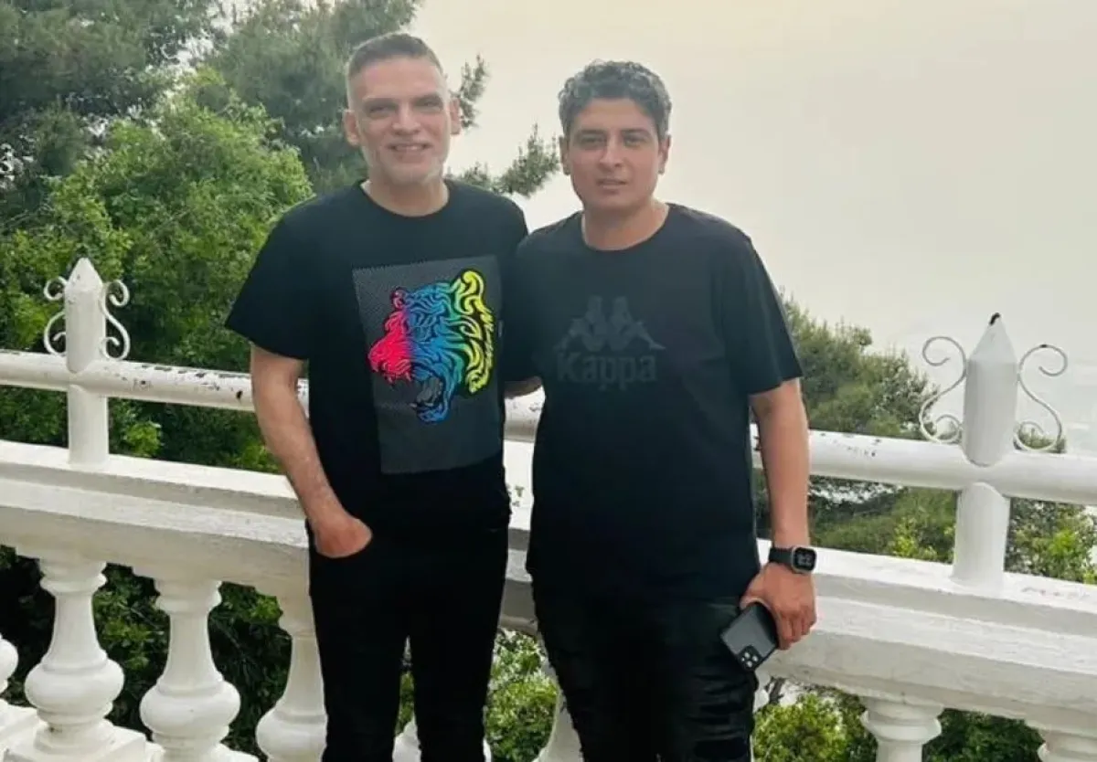 المنتج حسام شوقي والمنتج الفني فتحي إسماعيل - الصورة من حساب فتحي إسماعيل على إنستغرام