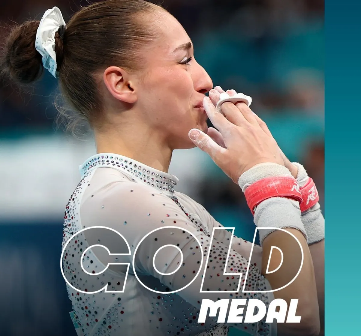 كيليا نمور تحصد أول ذهبية للعرب في أولمبياد باريس 2024 - الصورة من حساب أولمبياد باريس 2024 على إكس
