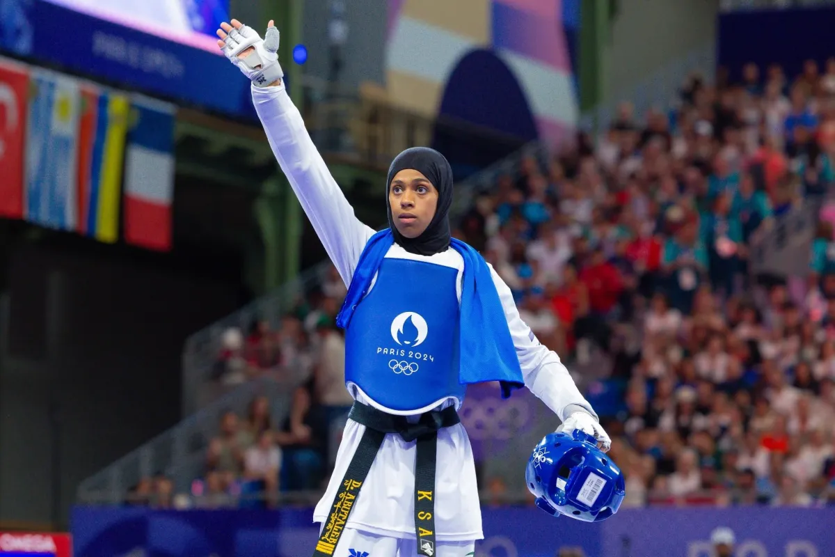 دنيا أبو طالب - مصدر الصورة حساب اللجنة الأولمبية والبارالمبية السعودية  بمنصة إكس