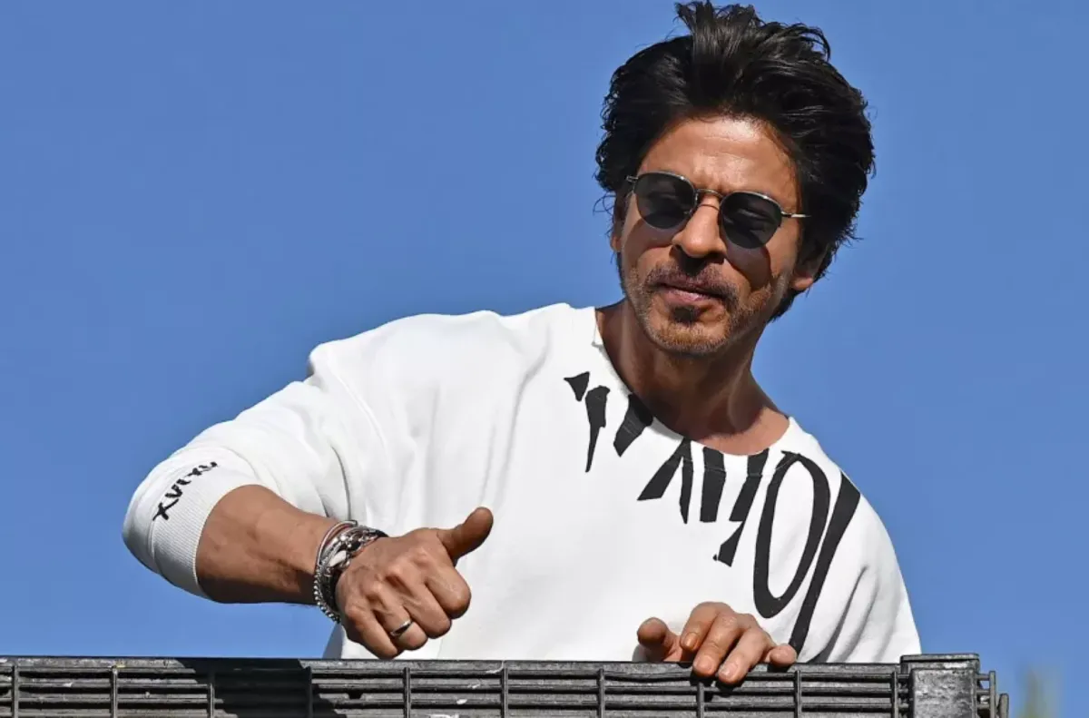 شاروخان في مومباي (Shah Rukh Khan in Mumbai). مصدر الصورة: Sujit JAISWAL / AFP