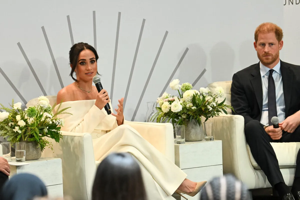 الأمير هاري وميغان ماركل  Meghan and Prince Harry في مدينة نيويورك (مصد الصورة:  Bryan Bedder / GETTY IMAGES NORTH AMERICA / Getty Images via AFP)