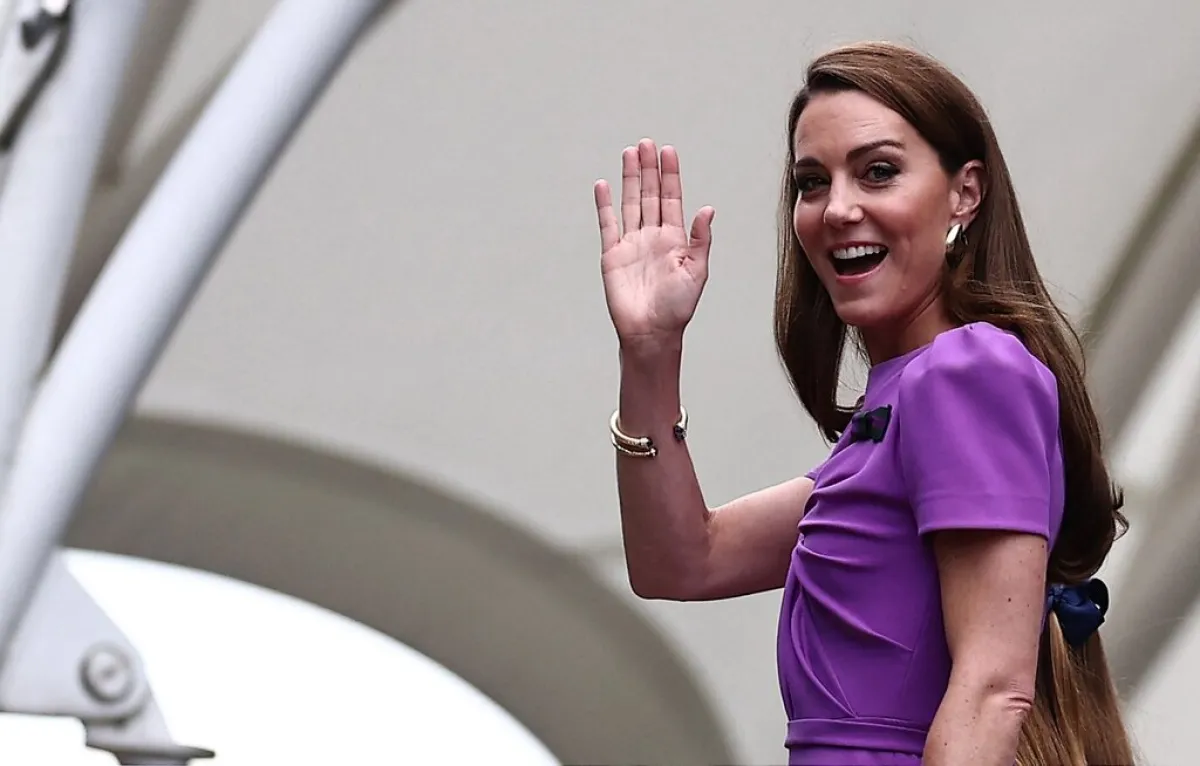 كيت ميدلتون Catherine, Princess of Wales في نهائي ويمبلدون (مصدر الصورة:  HENRY NICHOLLS / AFP) 