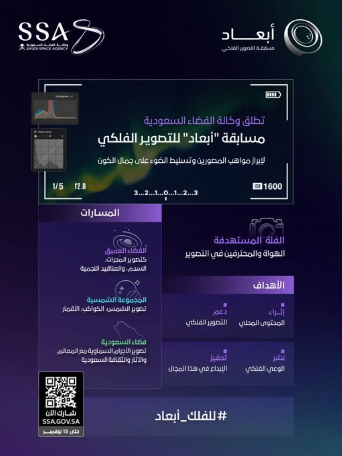 إطلاق مسابقة التصوير الفلكي أبعاد