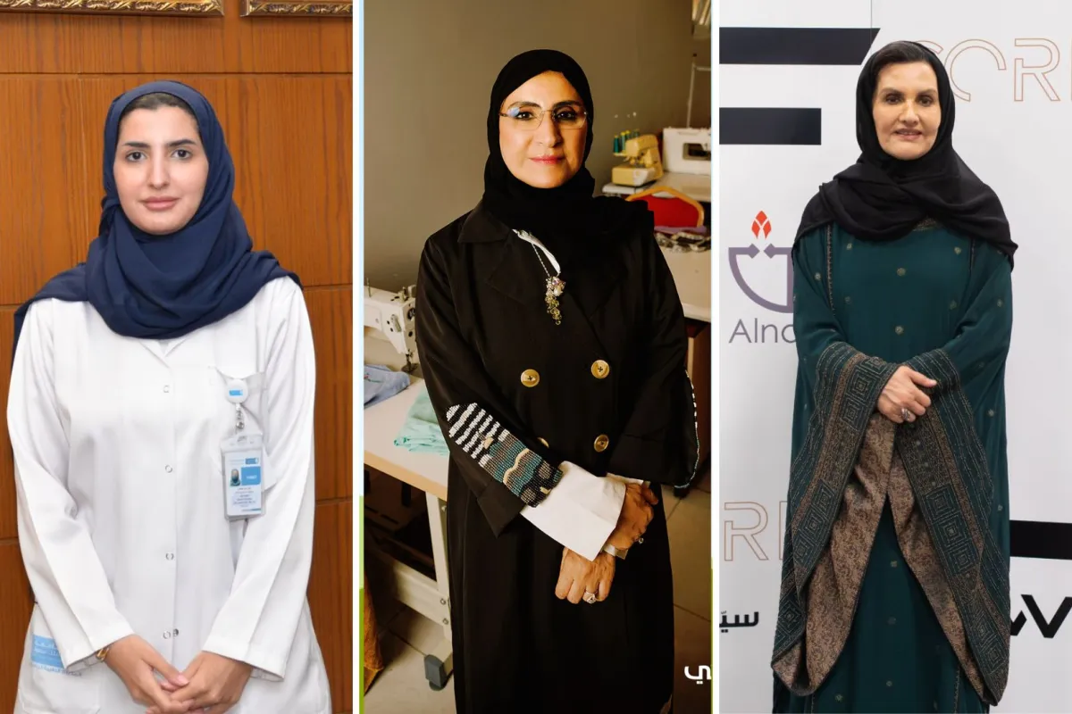 الأميرة موضي بنت خالد بن عبدالعزيز والأميرة نوف بنت عبدالرحمن آل سعود والدكتورة أشواق القحطاني