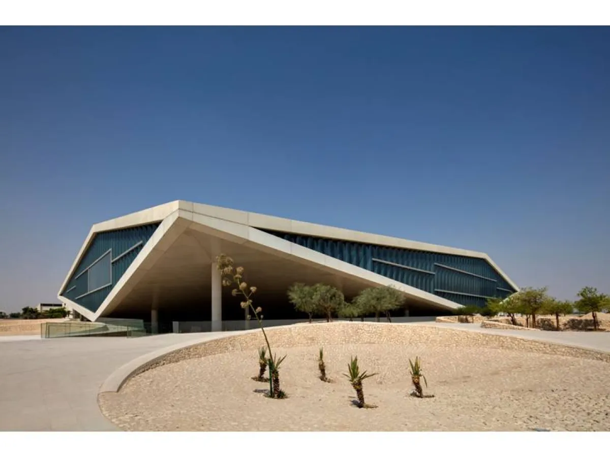 مكتبة قطر الوطنية. الصورة من وكالة الأنباء القطرية