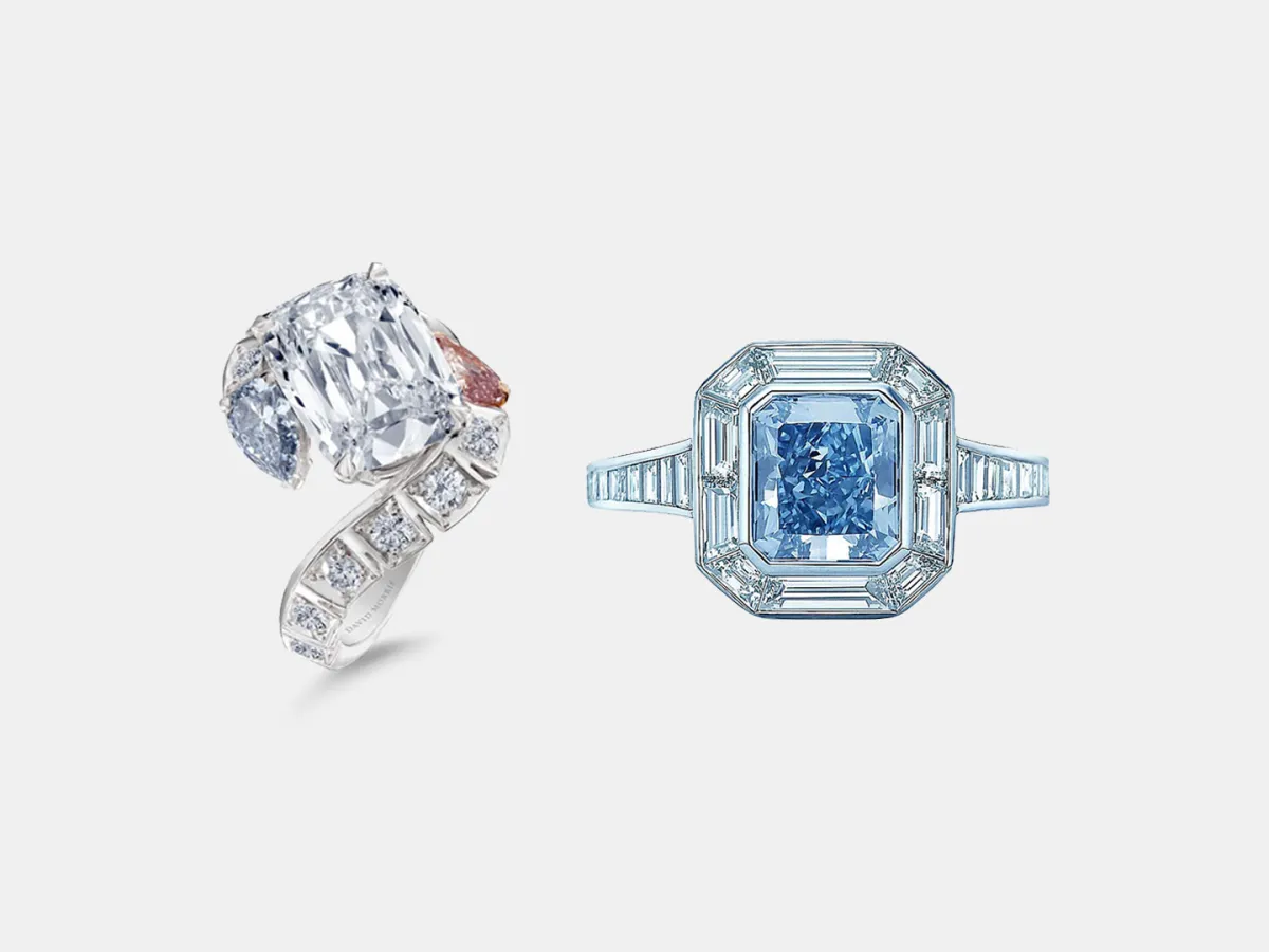 خواتم ألماس أزرق