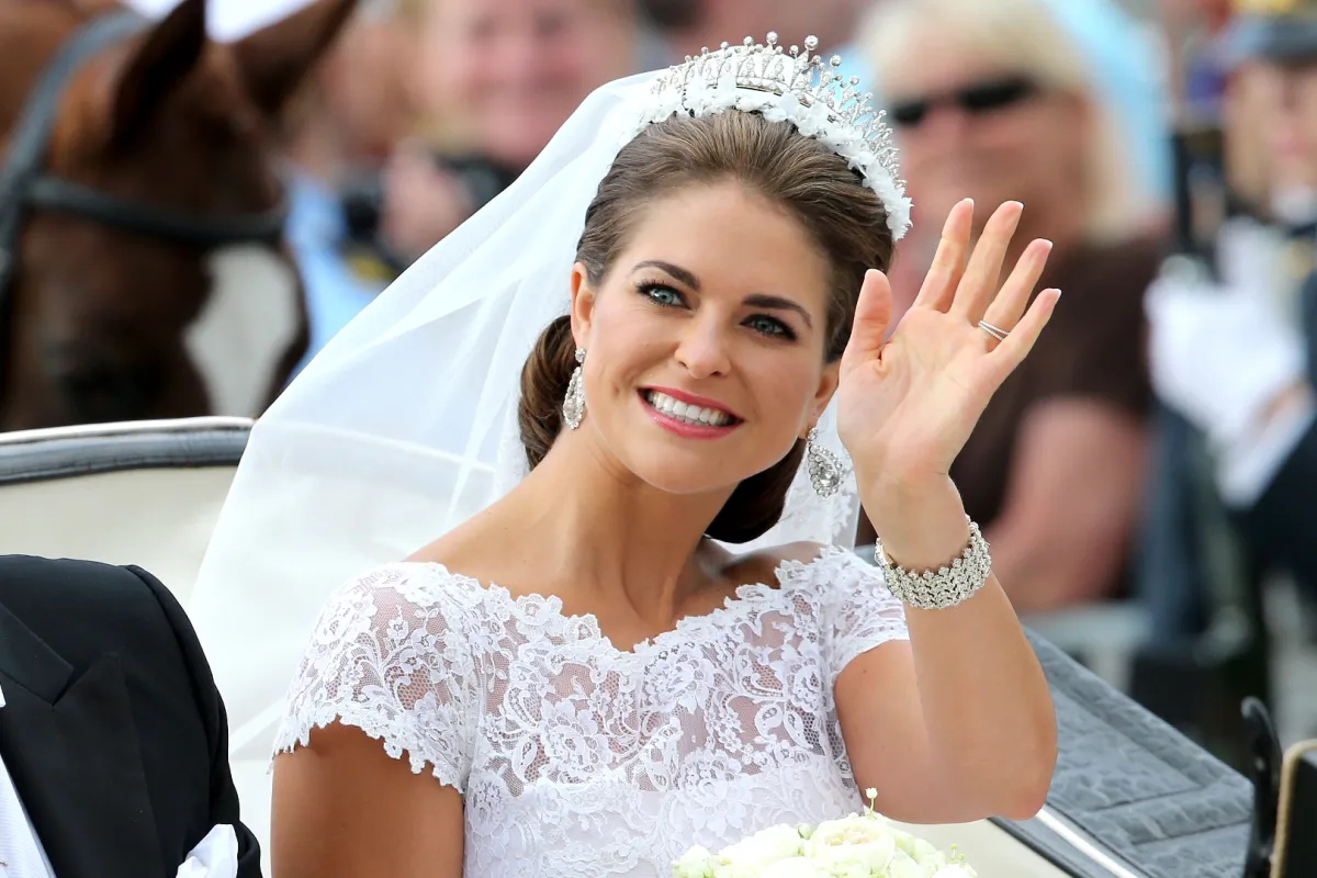  الأميرة مادلين Princess Madeleine  في حفل زفافها عام ٢٠١٣ (مصدر الصورة: Chris Jackson/Getty Images)