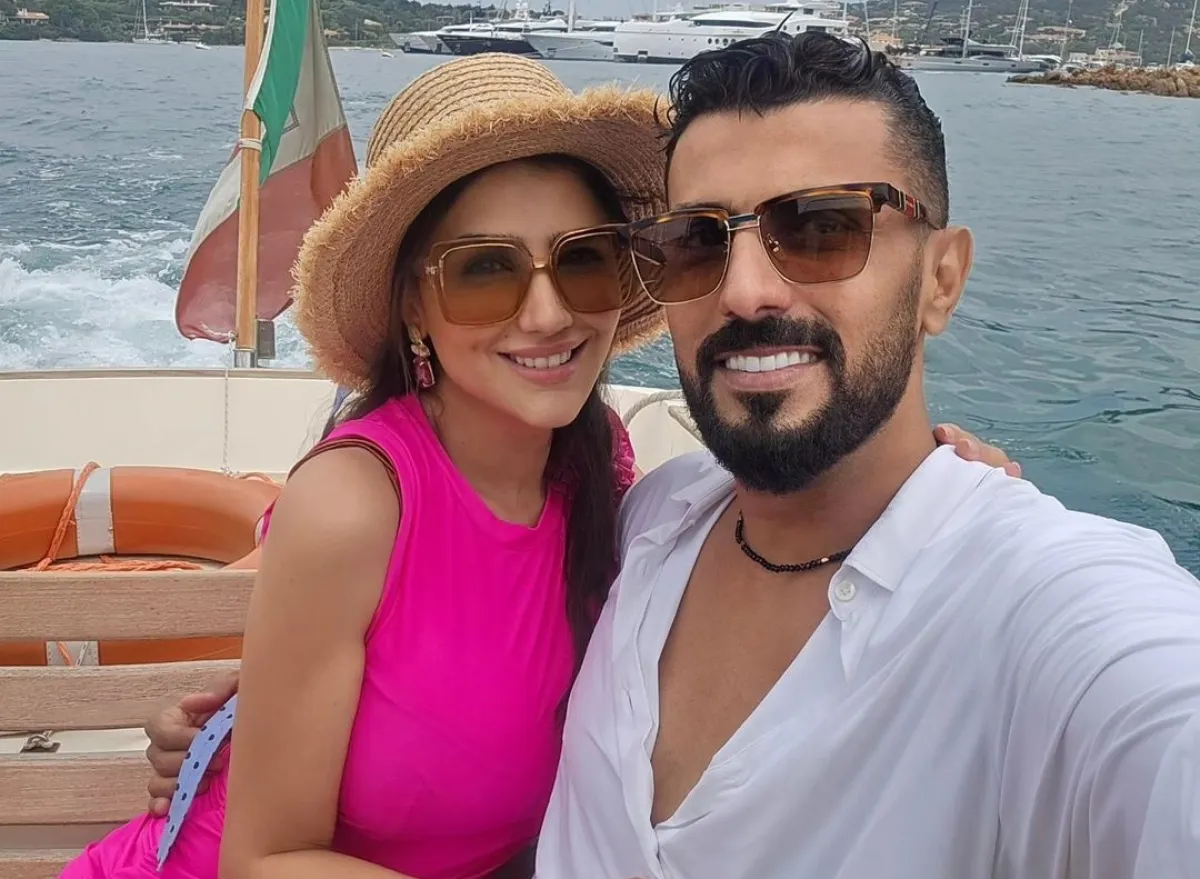 مَي عمر وزوجها محمد سامي- الصورة من حساب مي على إنستغرام