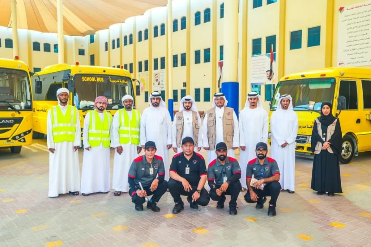 مبادرة نقل مدرسي آمن ومستدام. الصورة من wam