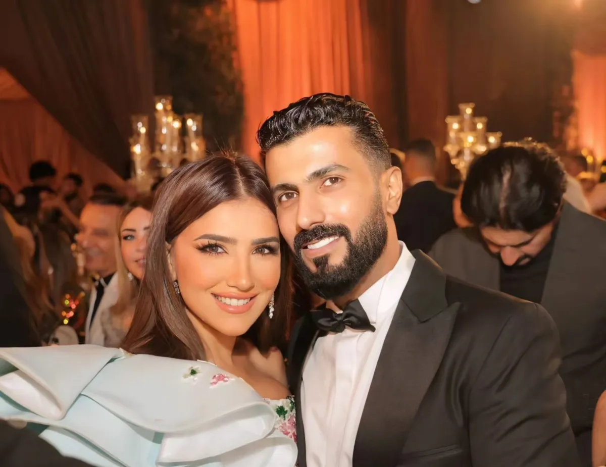 مي عمر ومحمد سامي - الصورة من صفحة مي عمر على الفيس بوك