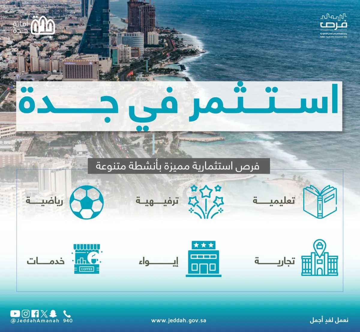 14 فرصة متاحة للاستثمار في جدة