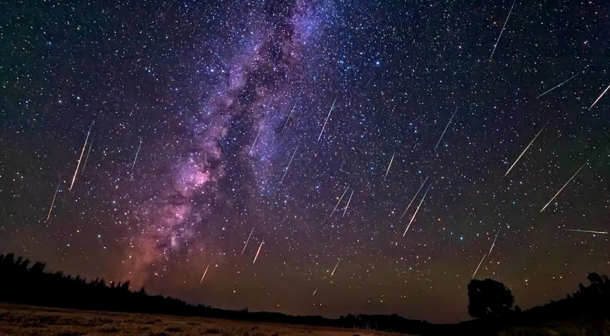 شهب. الصورة من الحساب الرسمي لدار التقويم القطري على منصة x