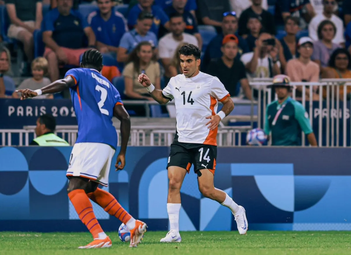 لقطات من مباراة مصر وفرنسا في نصف نهائي أولمبياد باريس 2024 - الصورة من حساب منتخب مصر على إكس