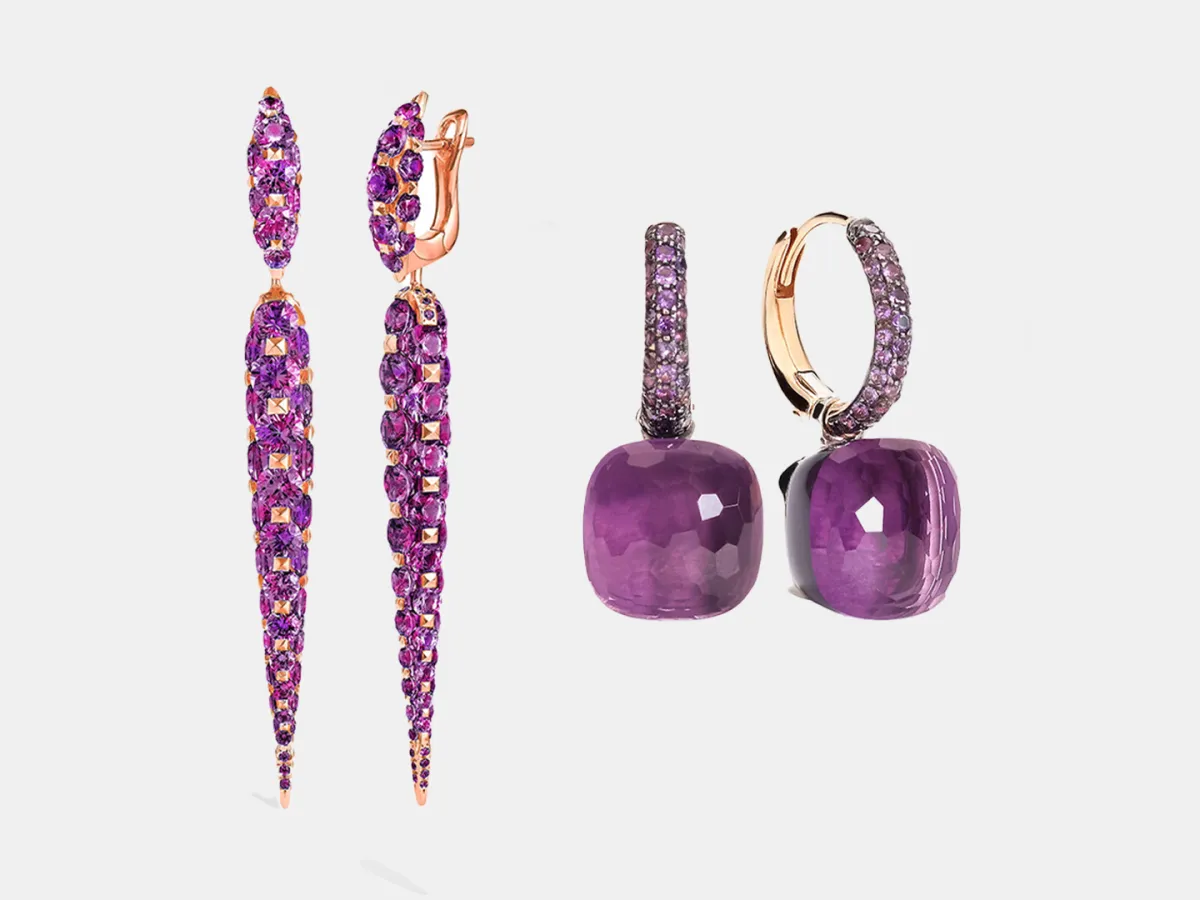 أقراط بنفسجي