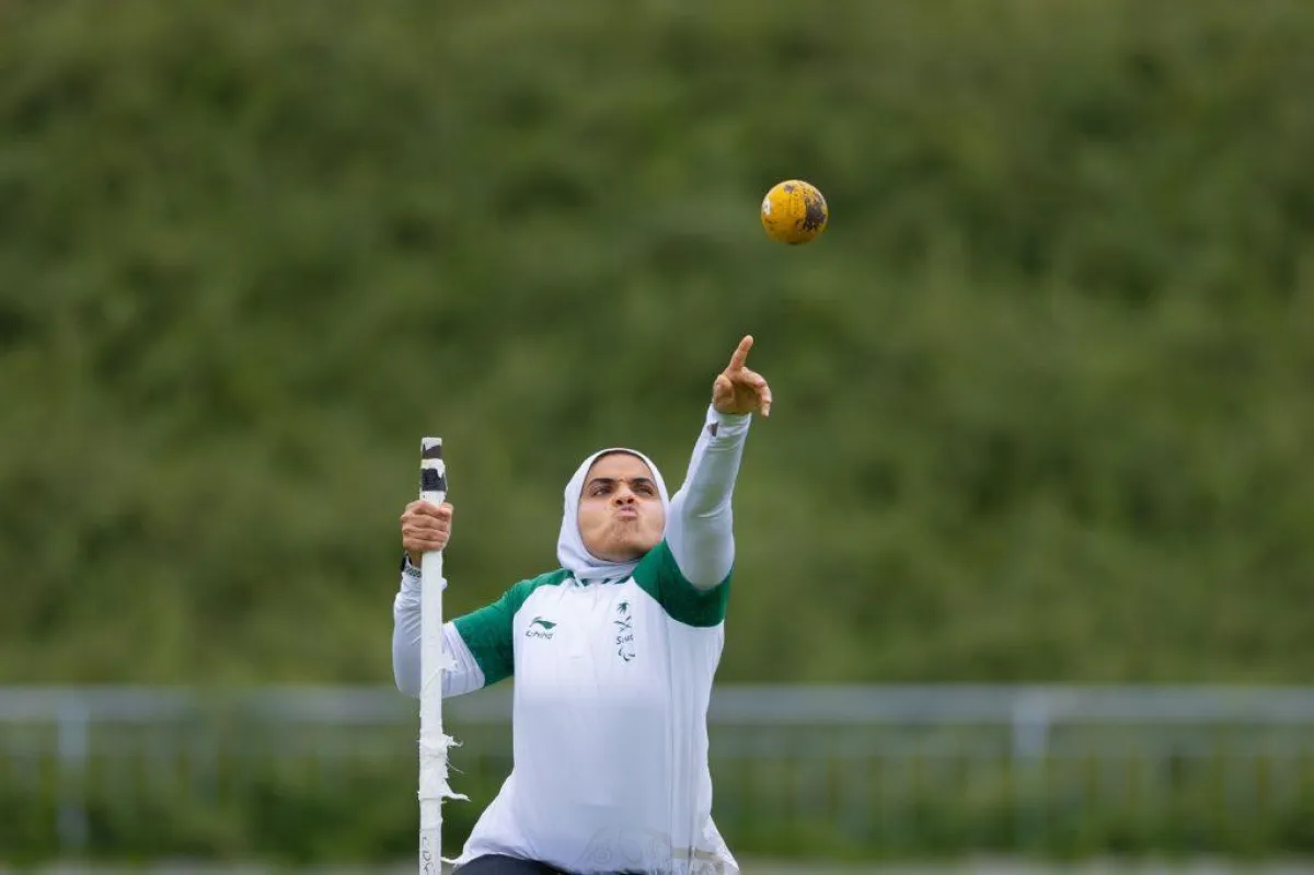 سارة الجمعة - مصدر الصورة موقع اللجنة الأولمبية والبارالمبية السعودية