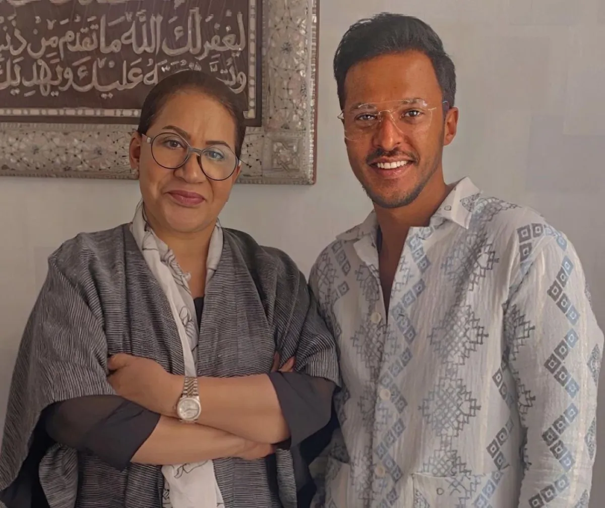 عبد الله الطراروة مع سعاد عبد الله- الصورة من حسابه على إنستغرام