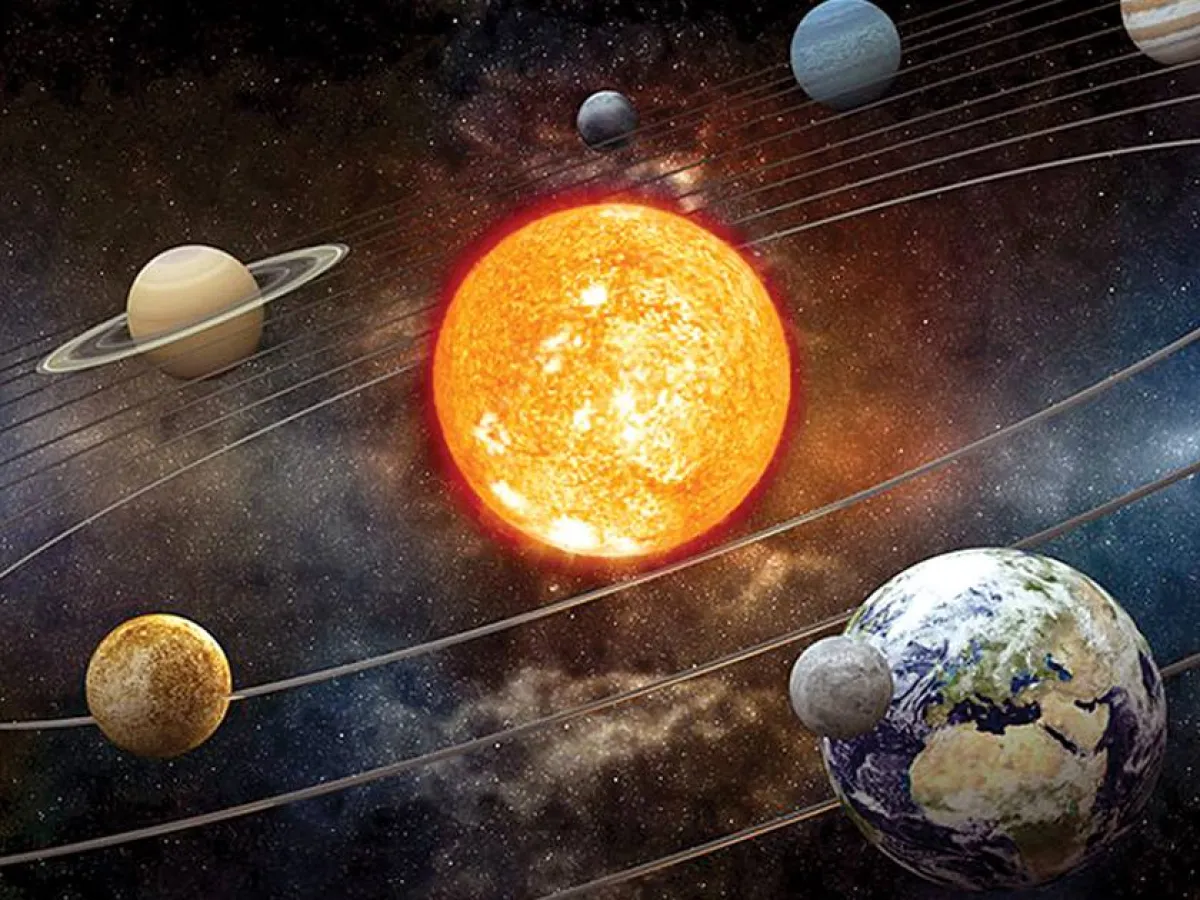 3 كواكب تقترب من القمر. الصورة من وكالة الأنباء القطرية