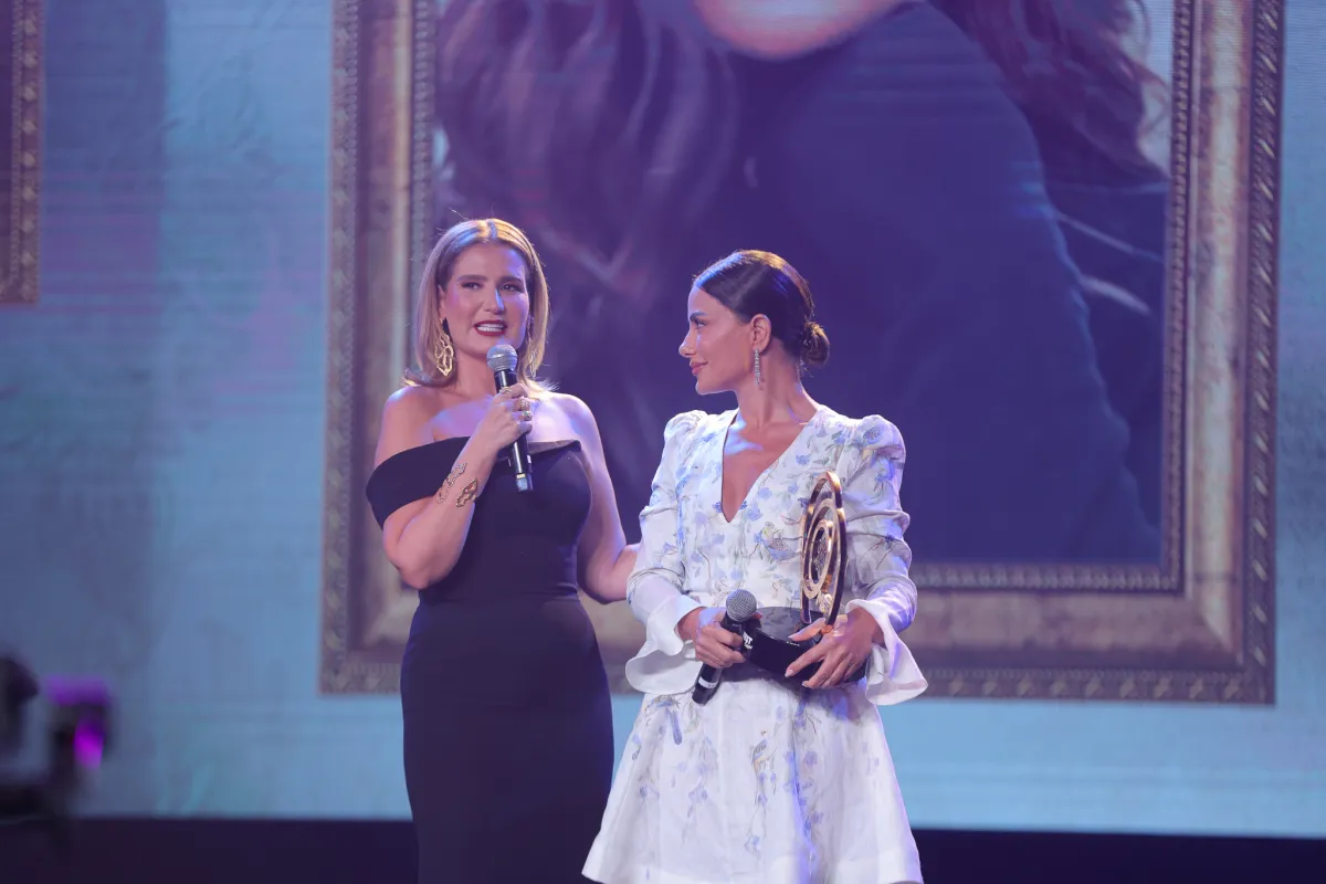 تكريم صبا مبارك في ملتقى ميدفيست - الصورة من المكتب الإعلامي للملتقى