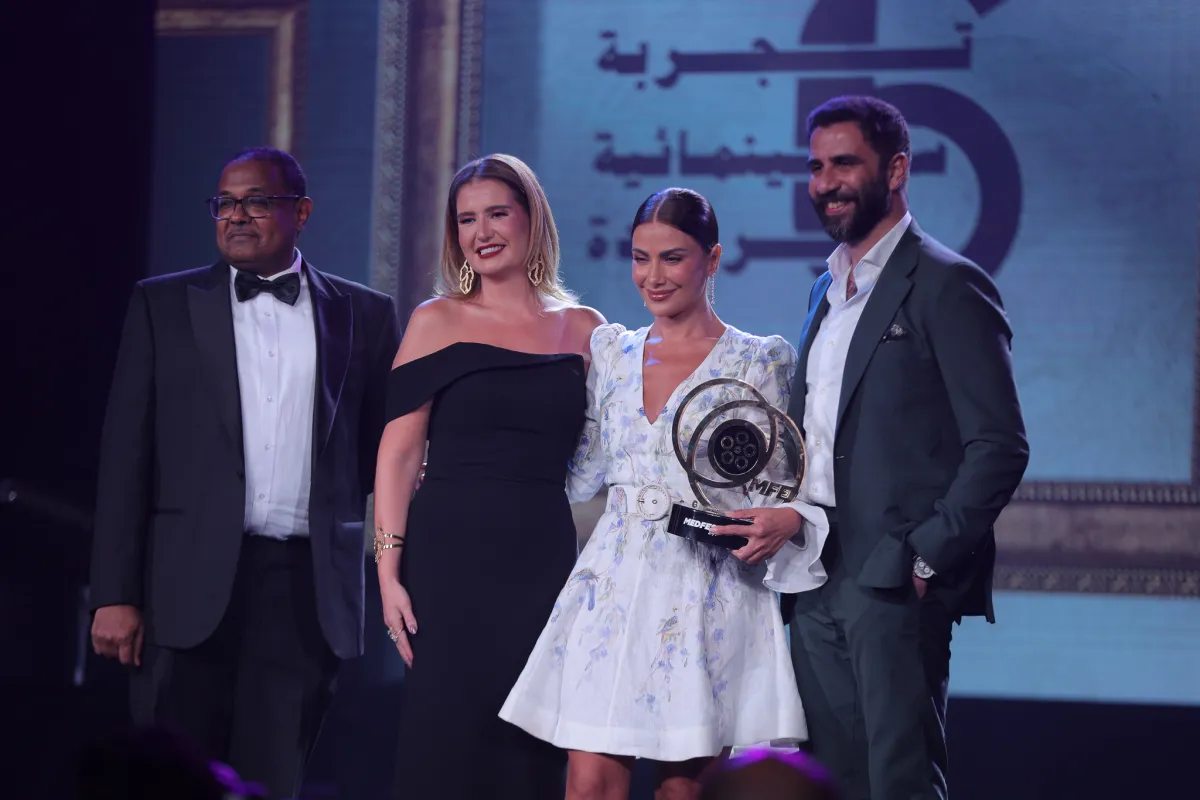 تكريم صبا مبارك في ملتقى ميدفيست - الصورة من المكتب الإعلامي للملتقى