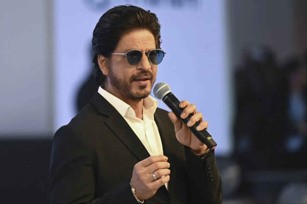 شاروخان Shahrukh Khan في معرض خاص بشركة Hyundai (مصدر الصورة: SHARMA / AFP)