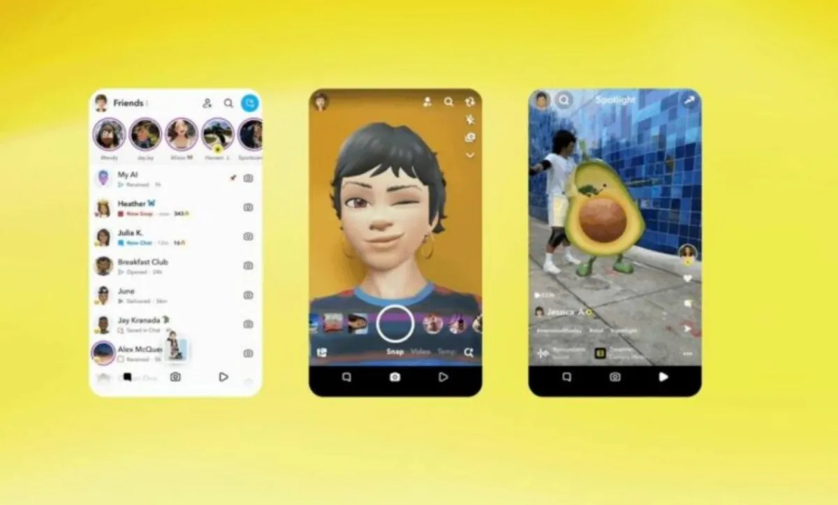 أعادة تصميم واجهة "سناب شات"