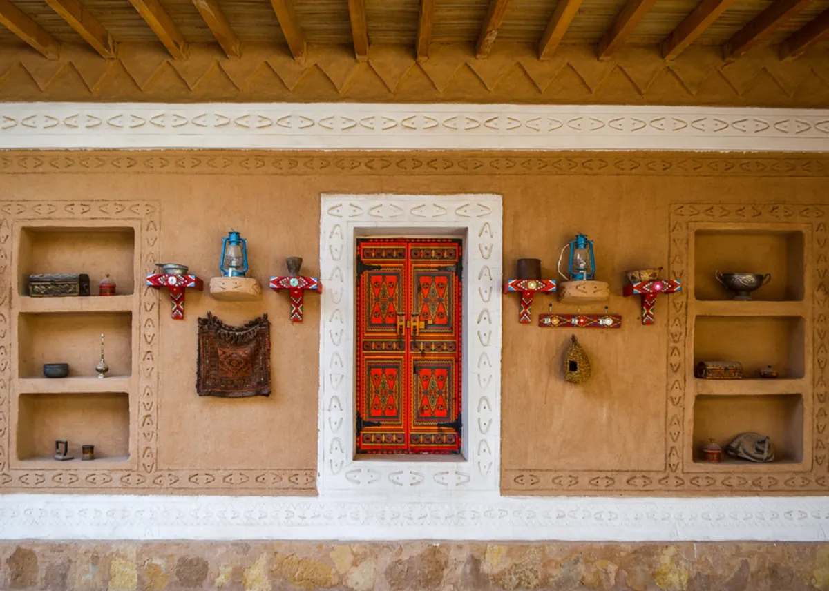 تصميم داخلي لبيت تراثي في المملكة العربية السعودية