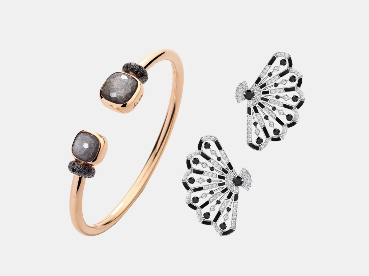 مجوهرات بأحجار كريمة سوداء